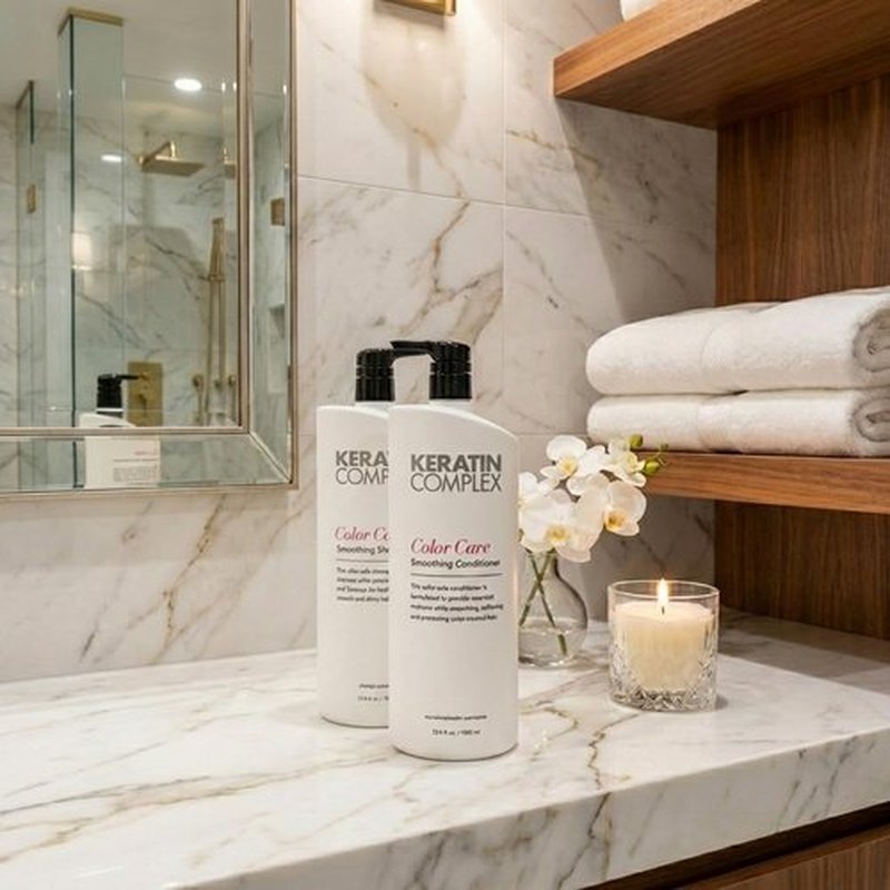 Keratin Color Shampoo & Conditioner Duo - 33.8 fl oz Each | Frizz Control & Color Care