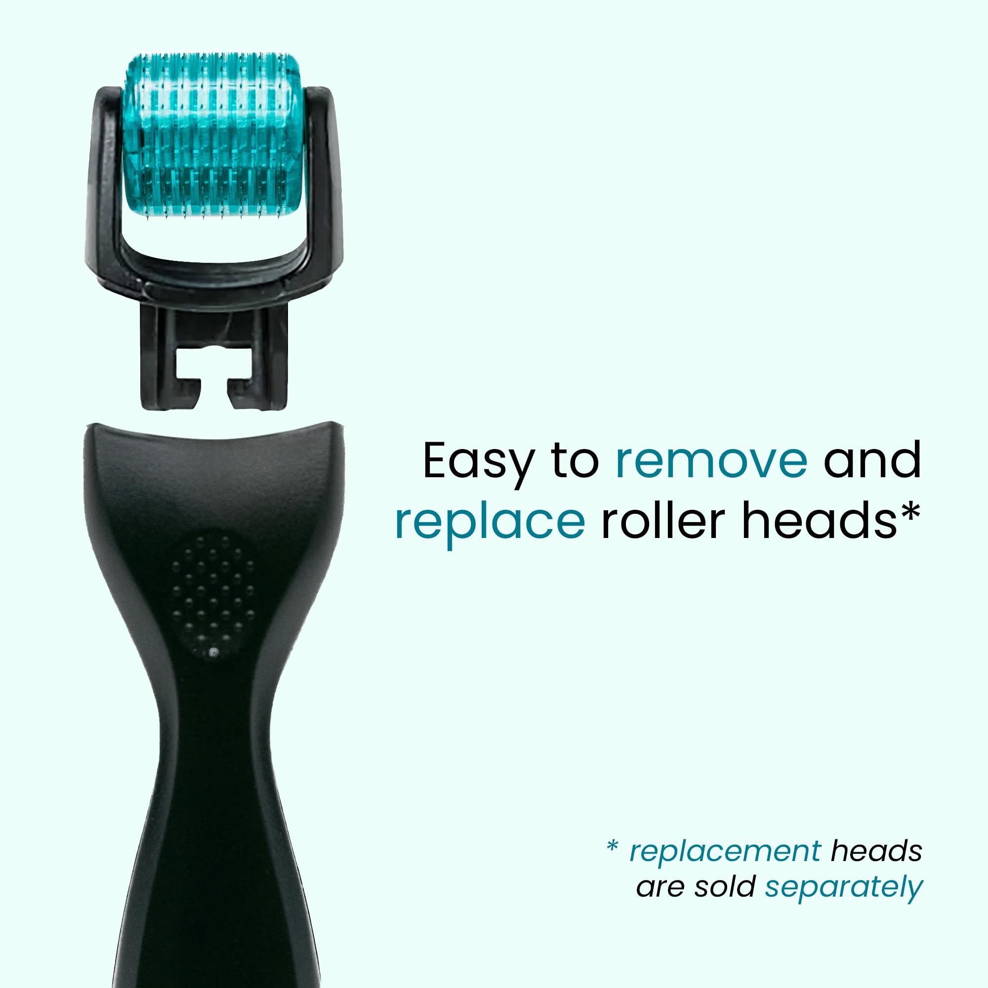 Derma Roller 0.25 mm with Individual Needles | Facial, Scalp & Head Micro-Needling Tool for Enhanced Skincare Routine - Gin Amber Beauty