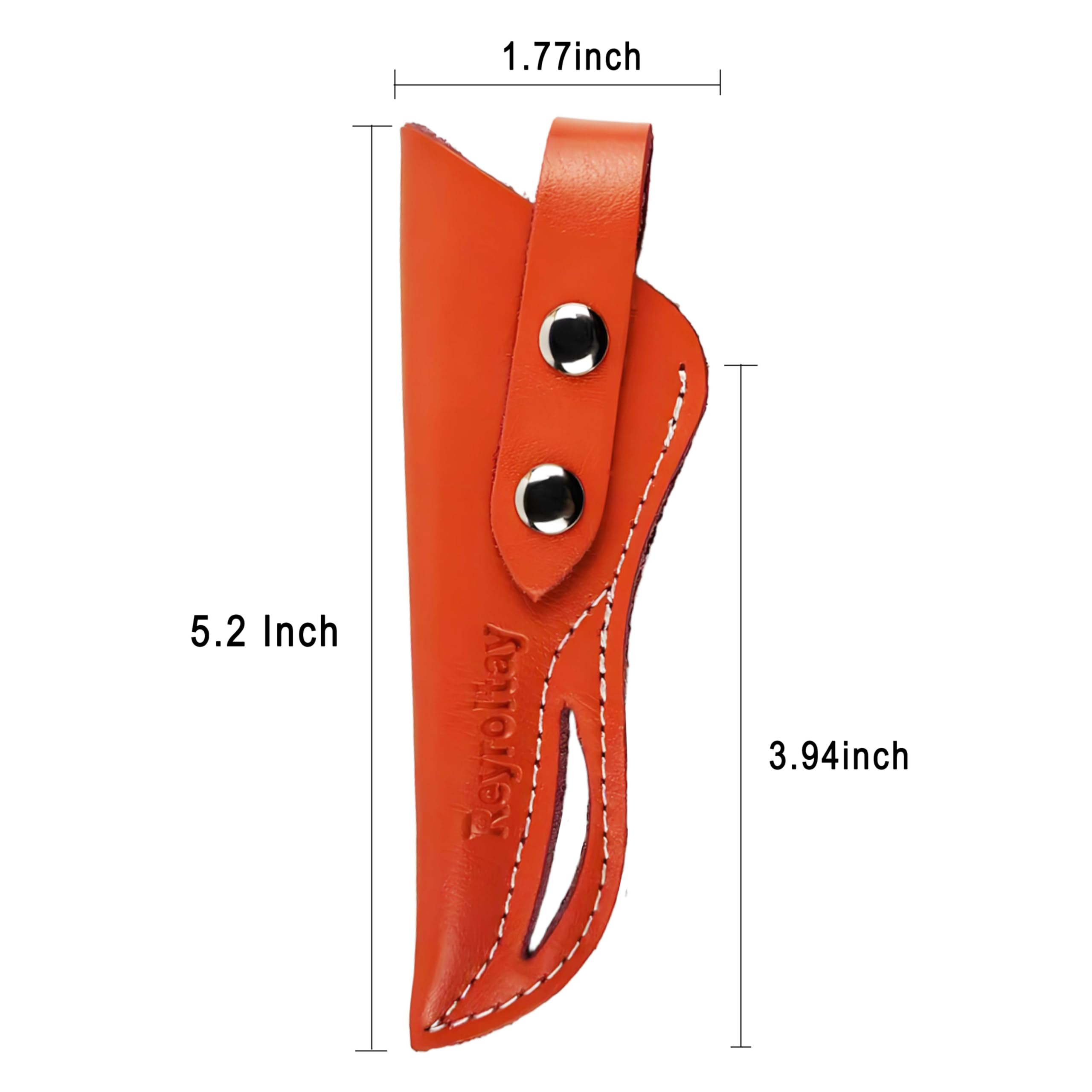Barber Hair Scissor Case, Premium Leather Sheath for 6” & 6.5” Hairdressing Scissors, Salon Stylist Tool Organizer with Secure Snap Closure Bag