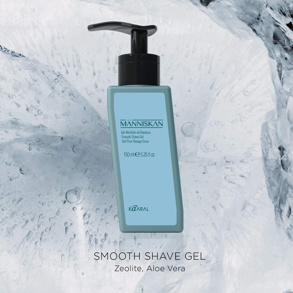 Människan Smooth Shave Gel, 150ml - Soft, Transparent Gel with Plant Extracts for a Comfortable, Precision Shave