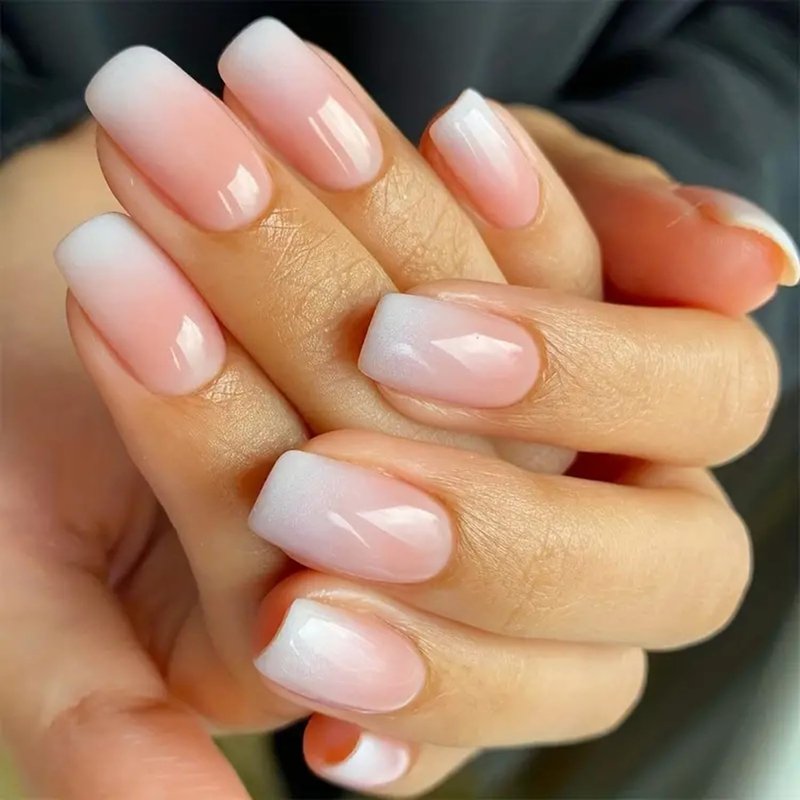 ZNCRSISTY Press on Nails Short - 2 Set Fake Nails with 30pcs Summer Press on Nail Almond and 24pcs Pure False Nails, Acrylic Nails with 3D Flower Designs, False Nail for Women Girls Kids