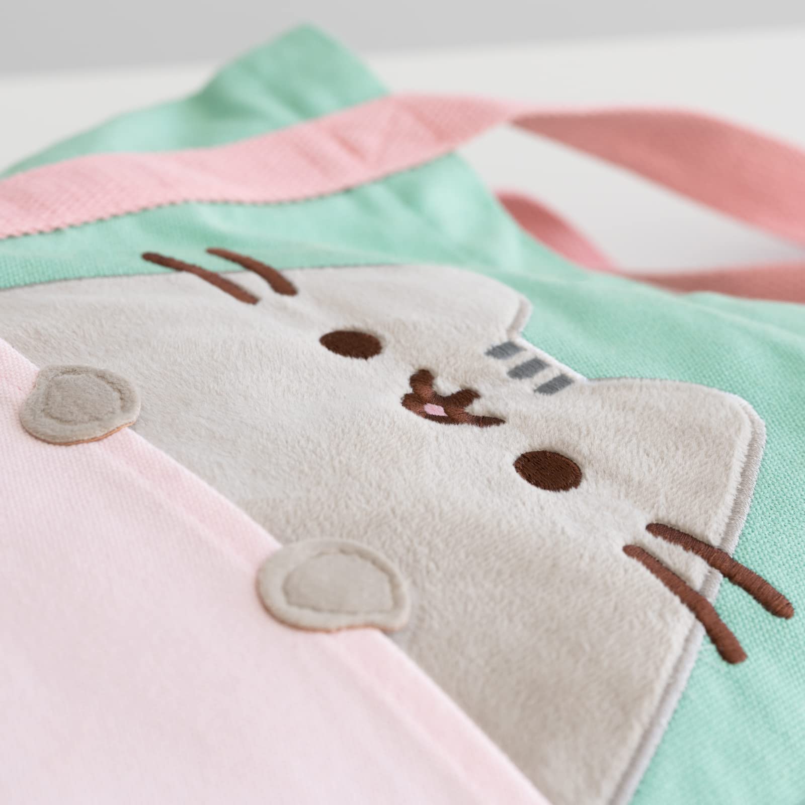 Grupo Erik Official Pusheen Tote Bag - 14x16x2 Inches - Canvas Shopping Gift Bag - Cute Pusheen Merchandise