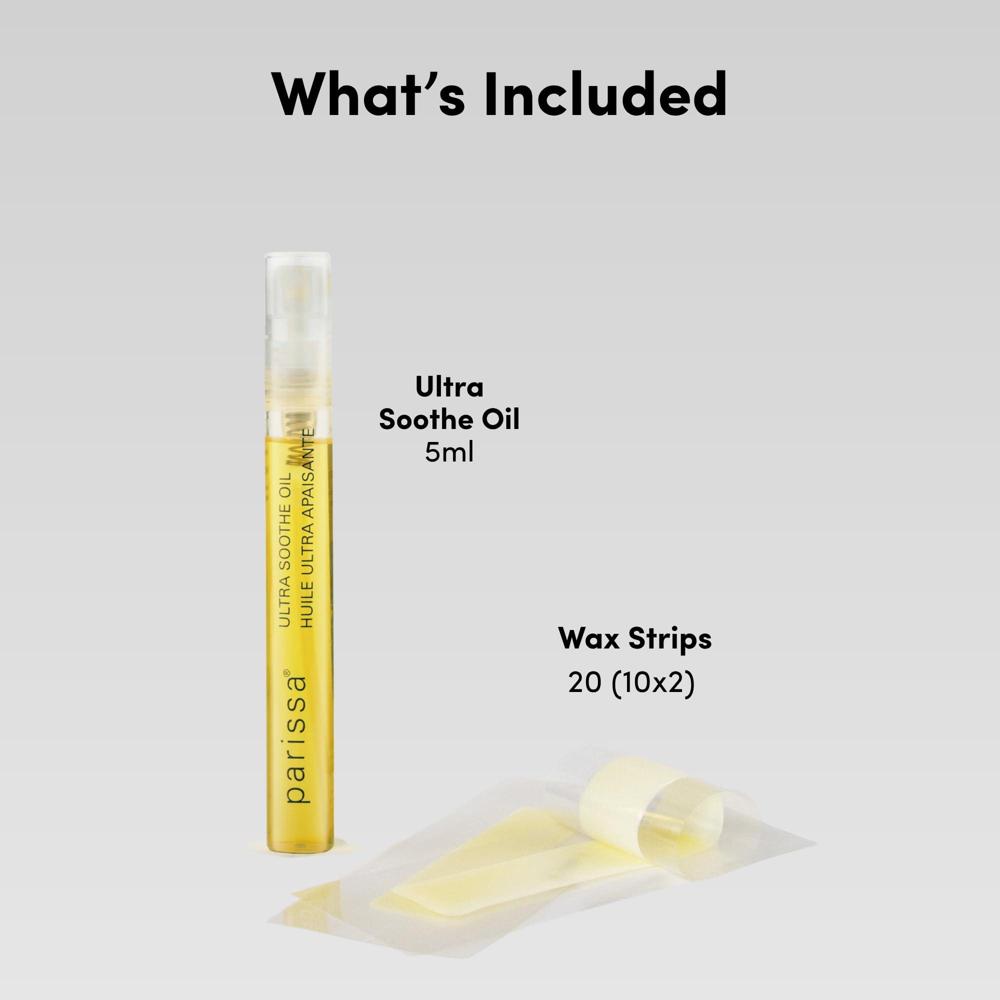 Parissa Face & Lip Wax Strips — Facial Hair Removal for Upper Lip, Chin & Jawline | Gentle for Sensitive Skin | Ready-to-Use, No Heat | 20 Strips (10 x 2)