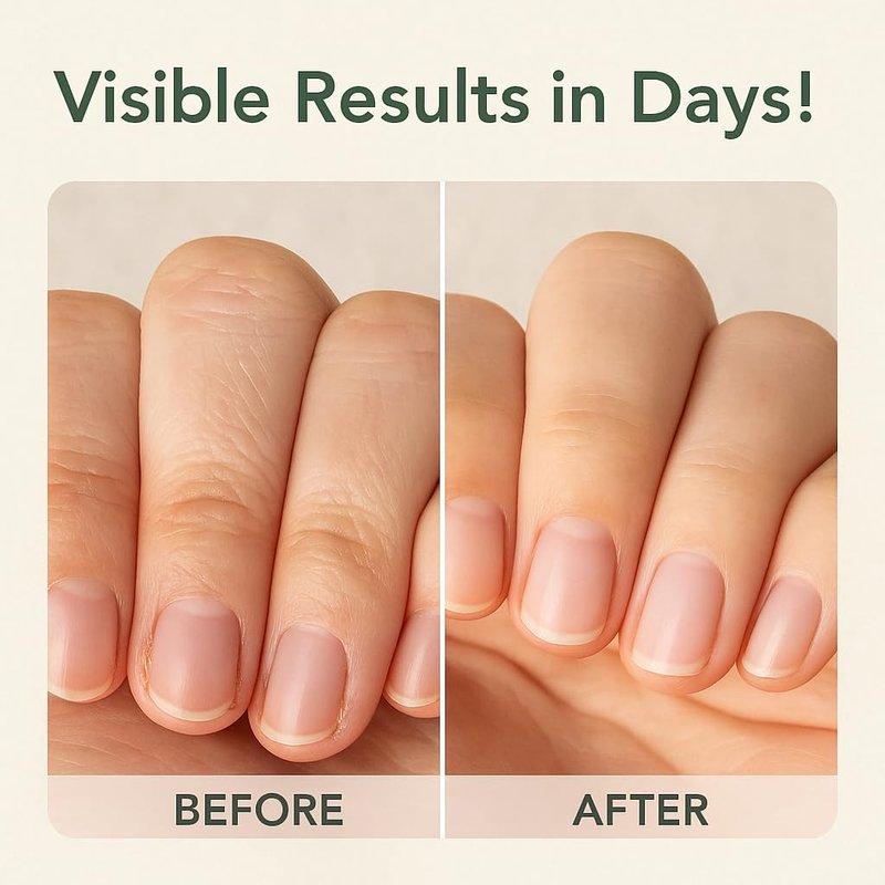 VRJEUGO Cuticle Oil Roll-On for Nails & Cuticles – 100% Natural Nourishing Formula with Chamomile, Lavender & Lemon Balm – Moisturizes Dry Skin, Strengthens Nails – Mess-Free, Fast-Absorbing – 15ml