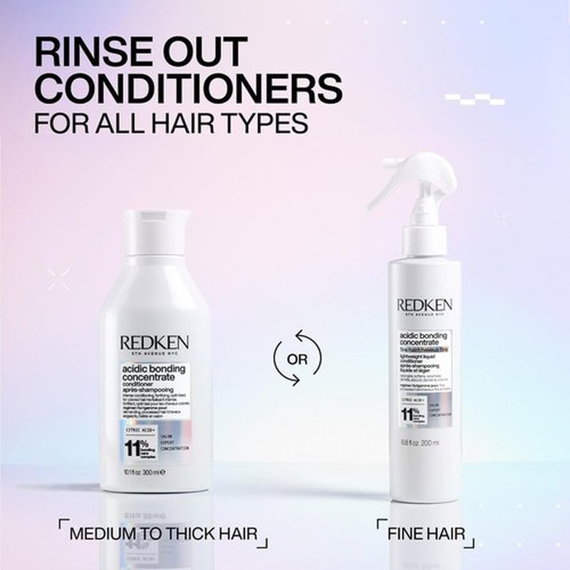 Redken Acidic Bonding Concentrate Conditioner - Strengthens & Repairs Damaged Hair, Sulfate-Free with Citric Acid