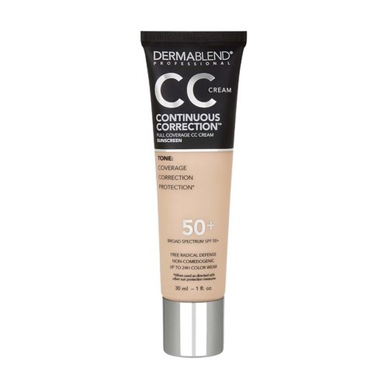 Dermablend CC Cream Foundation SPF 50+ - Full Coverage Tone-Evening Makeup | Oil-Free Formula