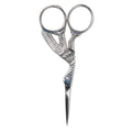 Diane Stainless Steel Stork Eyebrow Scissors, Precision Facial Hair & Brow Trimming Scissors for Women & Men, Sharp Ergonomic Beauty Grooming Scissors for Eyebrows, Mustache & Stray Hair Shears, 3.75"