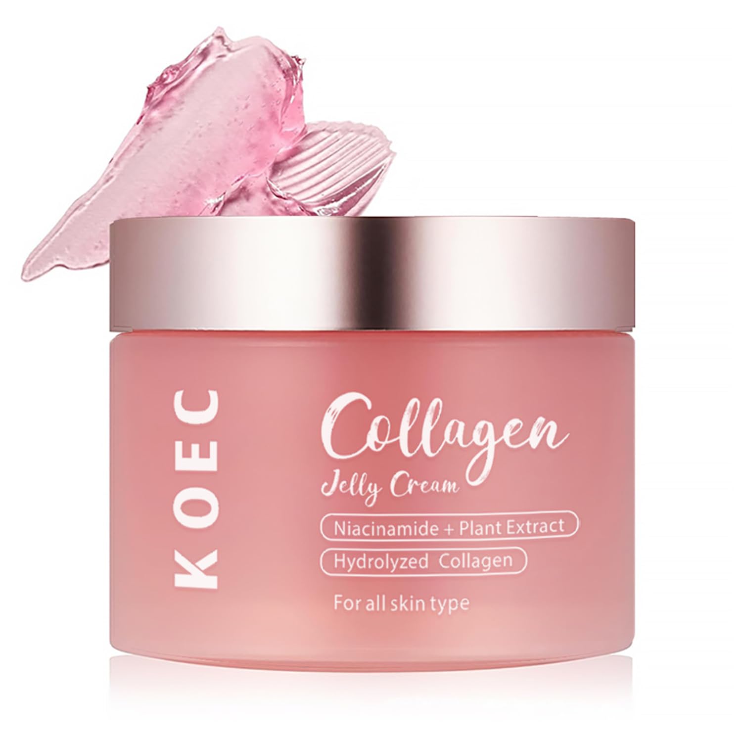 LOYOTICE Collagen Jelly Cream,Contains Niacinamide & Freeze Dried Hydrolyzed Collagen, Boosts Elasticity & Hydration,Reduce Fine Lines & Dullness,Improves Glowy Skincare Cream(3.38 fl.oz)