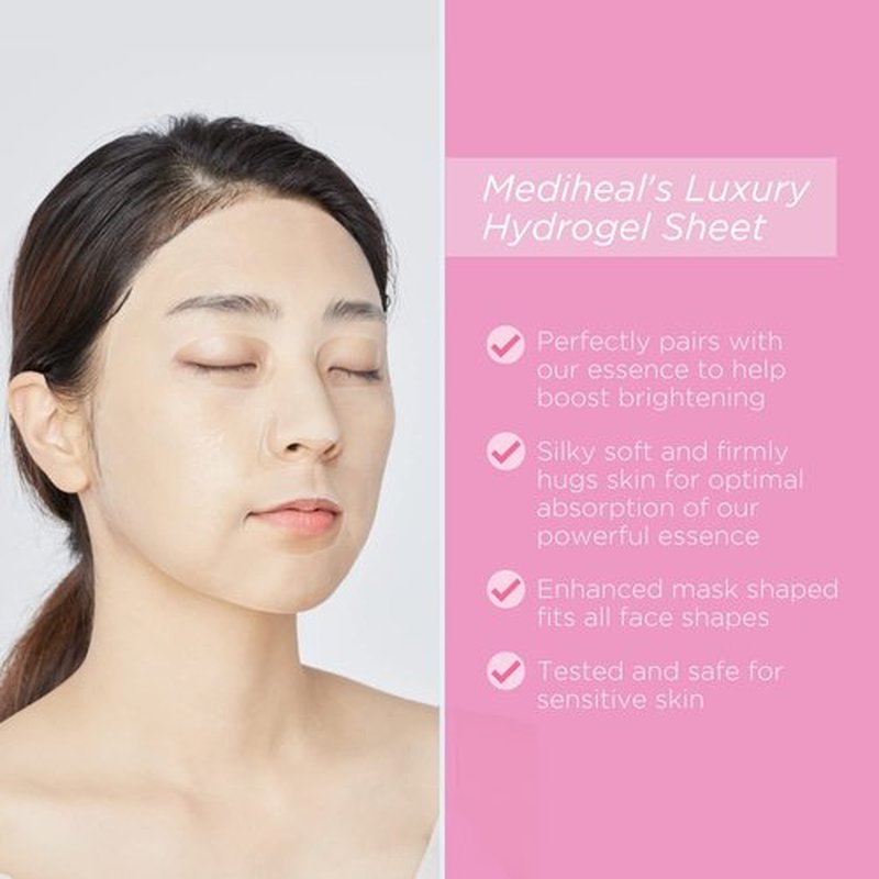 Mediheal IPI Ampoule Face Mask - 10 Sheets for Brightening Dull Skin with Niacinamide