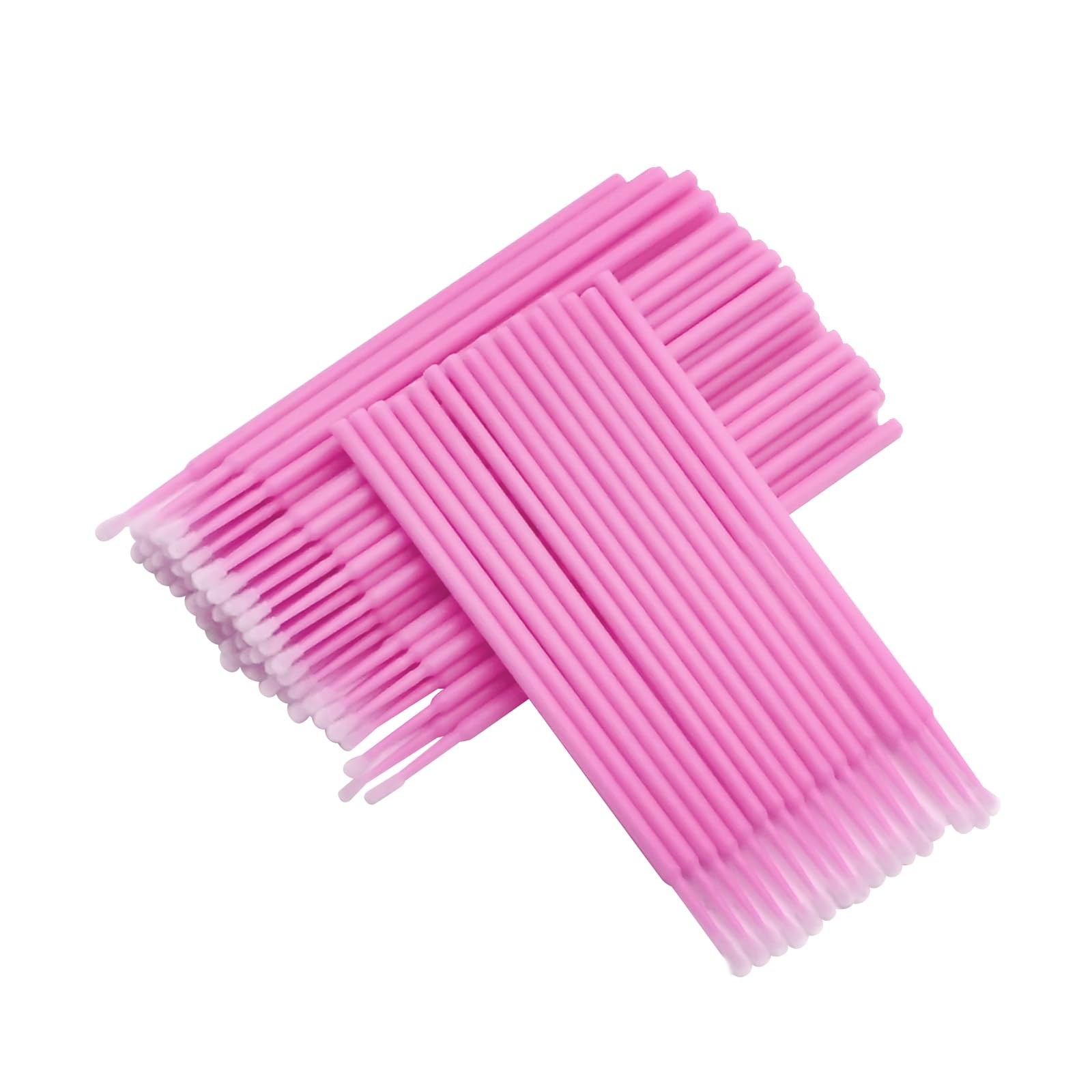 Saihisday Touch Up Paint Brushes for Automotive Paint Chip Repair Disposable Micro Applicators for Automotive Paint Detailing 2MM Pink 100PCS