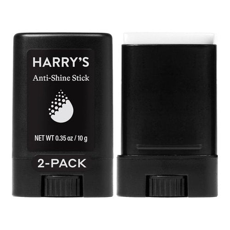 Harry's Anti-Shine Stick for Oily Skin - Controls Oil for a Matte Finish | 2 Pack, 0.35 oz - Men's Facial Care