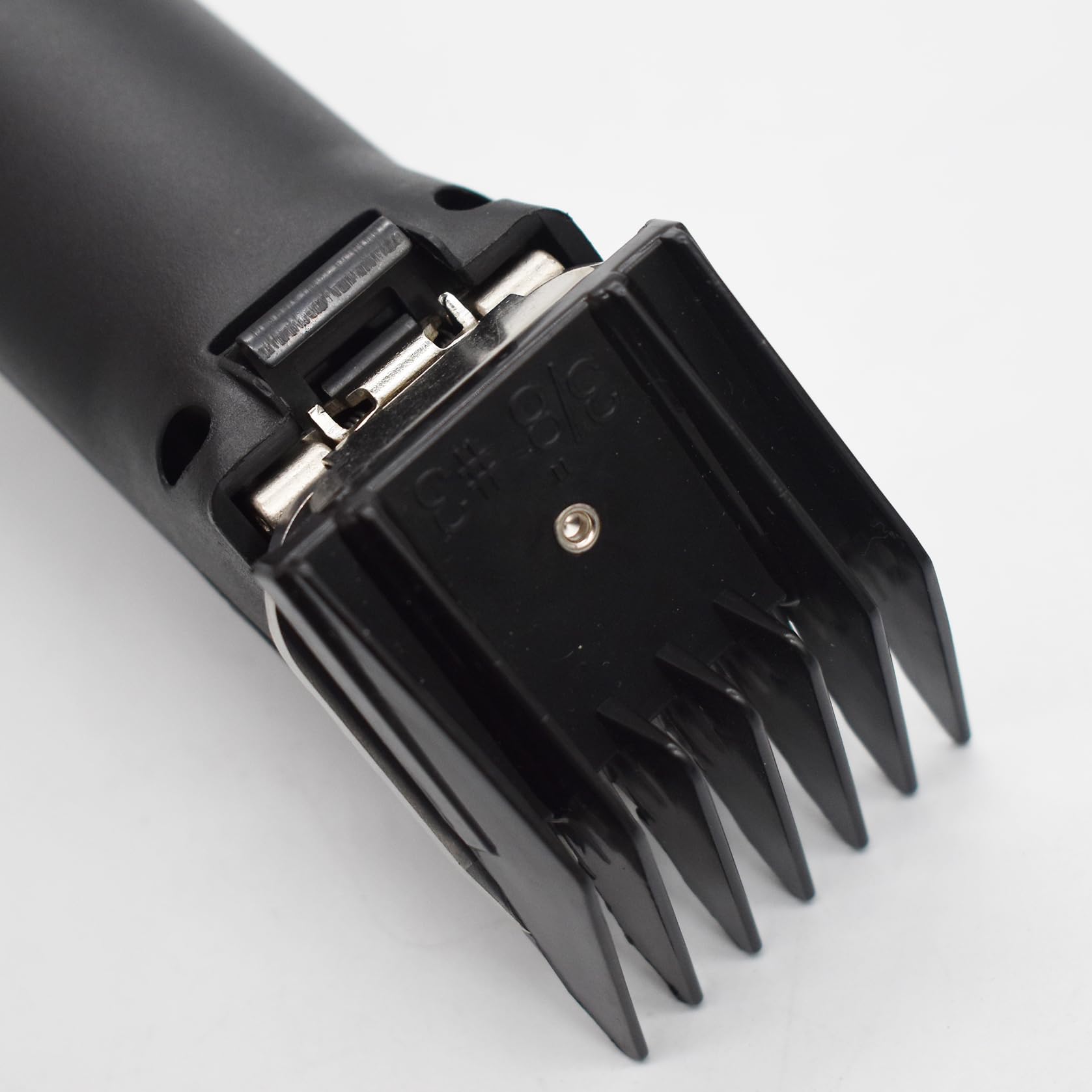 Professional A5 Style Animal Hair Clipper Attachment Guard Guide Cutting Combs 76926-900, Compatible with Oster Classic 76 A5 Andis AG BG Wahl KM Pet Groomers (Black, #3-3/8")
