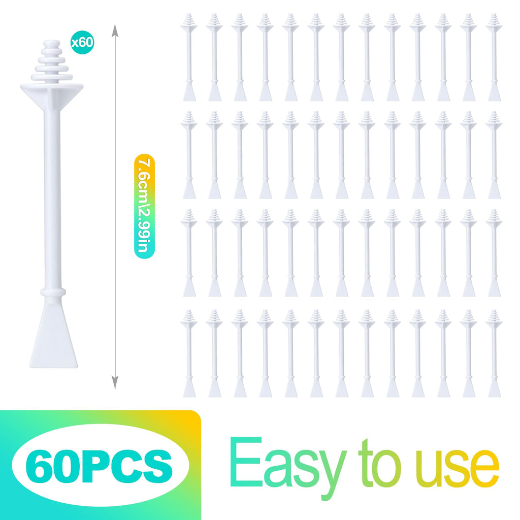 KornaDoz 60 Pieces Nose Hair Wax Applicator Sticks, Nasal Hair Remover & Ear Wax Sticks for Nostril Cleaning, Painless Facial Hair Removal for Men and Women