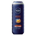 NIVEA Men Sport Body Wash - Revitalizing Minerals & Tangerine-Pepper Scent | 3-in-1 Paraben-Free Formula, 16.9 Fl Oz