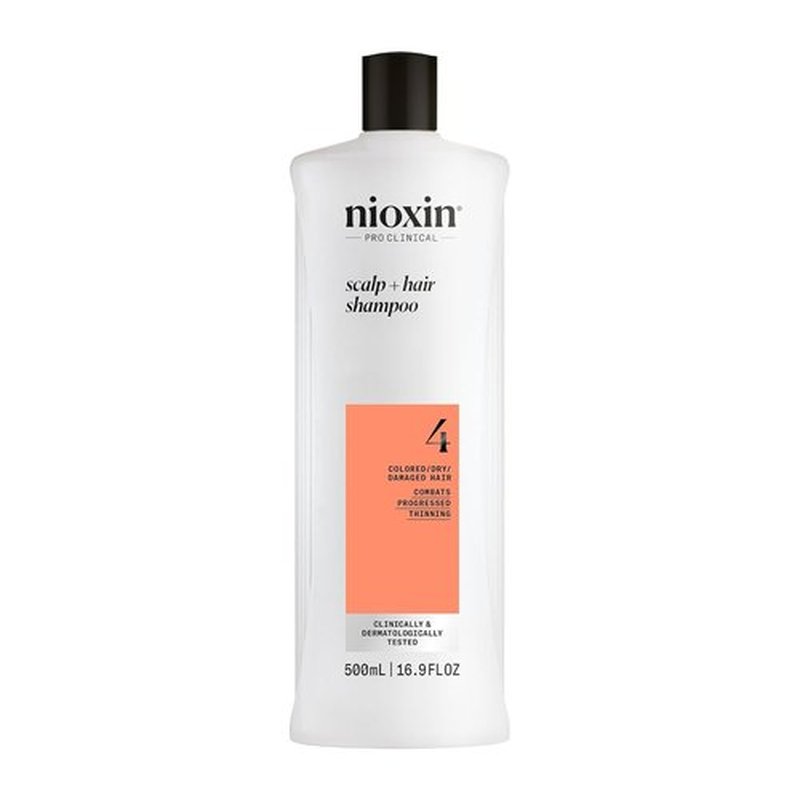 Nioxin System 4 Thickening Shampoo - Nourish & Boost Density for Colored, Dry, Damaged Hair | Niacinamide & Biotin