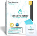 TearRestore EyeRelax Heated Eye Mask for Dry Eye & Stye Relief, Self-Heating Warm Compress with Moist Heat, Mint-Infused Steam Mask for Dry Eyes, Blepharitis Relief & Overnight Comfort (10 Count)