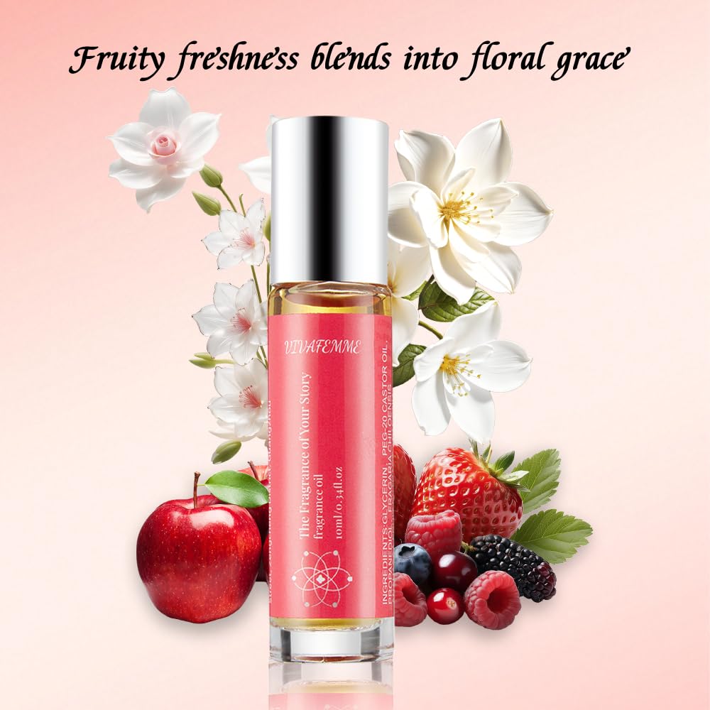VivaFemme Pheromones Perfumes for Women, Long Lasting Roll On Perfume Oil, Travel Size to Amplify Your Charm and Boost Social Interactions, Attract Men with Our Premium Cologne Perfume Oil