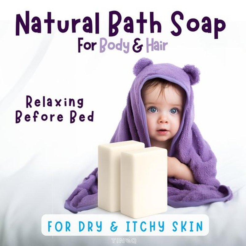 Skiennix Baby Soap Bar - Natural Lavender Soap for Sensitive Skin | Vegan & Organic | 5 Bars