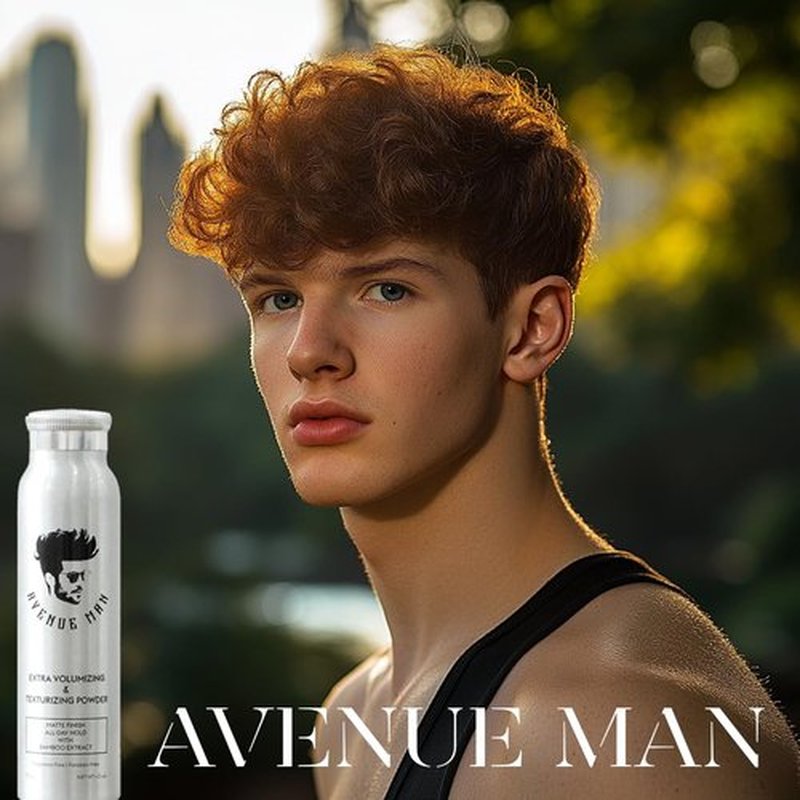 Avenue Man Extra Volumizing Hair Texture Powder - Matte Finish Styling Powder for Men | All-Day Hold with Bamboo Extract