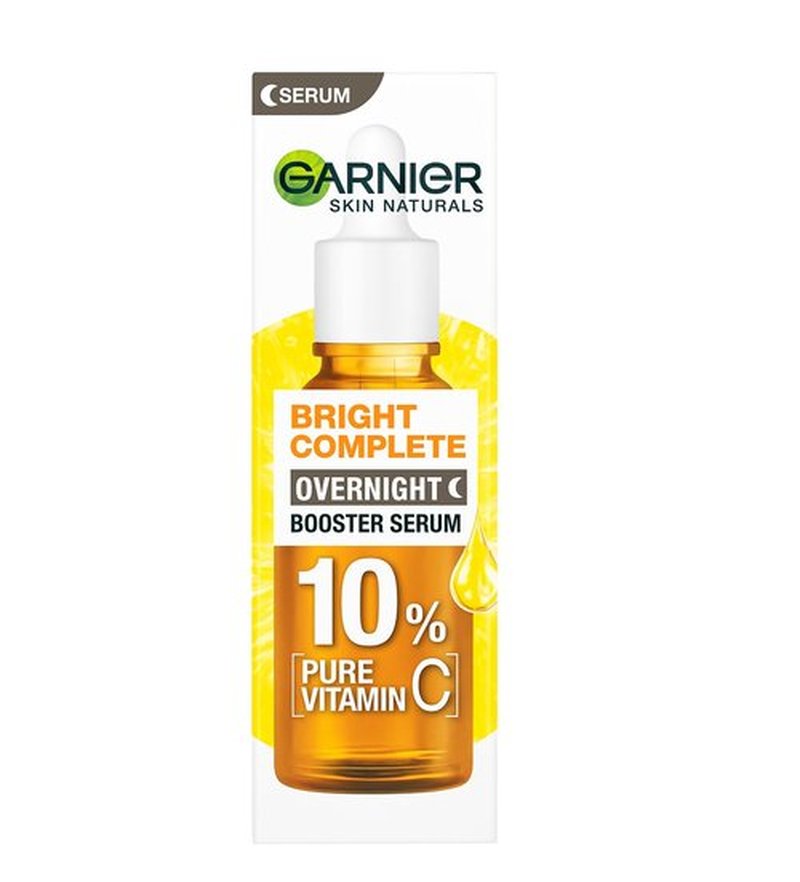 Garnier Targeted Anti Dark Spot Night Serum for Face, with 10% Pure Vitamin C & Hyaluronic Acid, Anti Pigmentation & Dullness, For All Skin Types, Approved by Cruelty Free International, Vegan, 30 ml