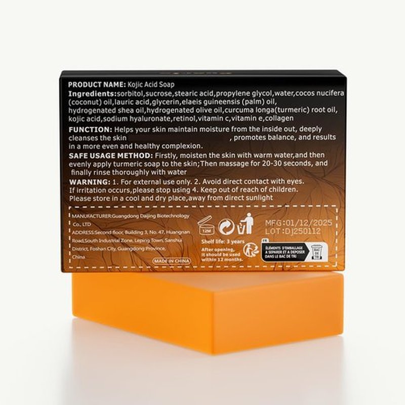 Premium Turmeric Kojic Acid Soap Bar – Hydrating & Nourishing Serum for Face & Body – Exfoliating Cleansing Bar with Vitamin C, Retinol & Collagen – Kojic Acid & Turmeric Cleansing Pads Alternative