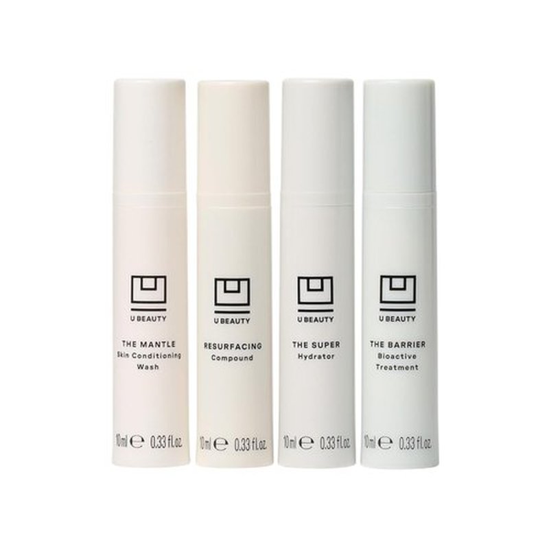 U Beauty Trial Index Set Volume 2 - 4-Piece Skin Care Kit with Gentle Cleanser & Hydrating Moisturizers | 0.33 fl oz