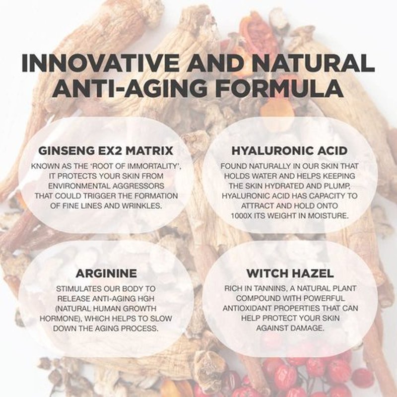 PROOT Ginseng Serum | Ginseng Serum with 52.5% Korean Ginseng Extract | Korean Ginseng Serum Formulated with Ginseng Extract, Hyaluronic Acid & WGF Complex-3 | Korean Ginseng Skin Care Technology
