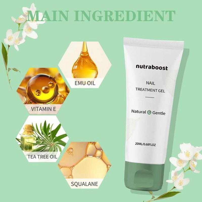 Nutraboost Nail Treatment Gel, Nail Growth Serum for Repair & Strengthener, Multi-Purpose Nail Repair Oil Serum, Foot Care Cream(1pcs)