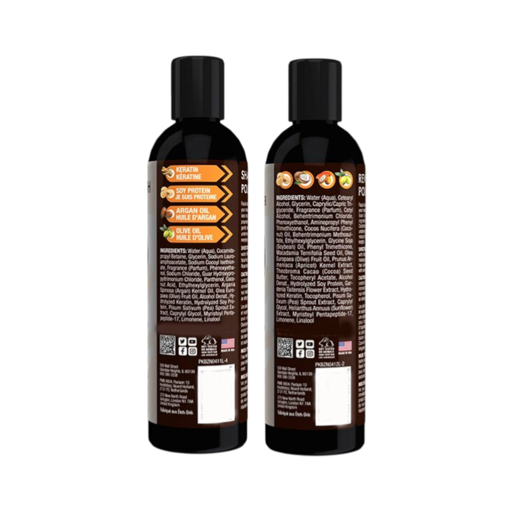 Beard Wash & Conditioner Set, 8 oz Each - Cleanses, Softens & Refreshes All Beard Types