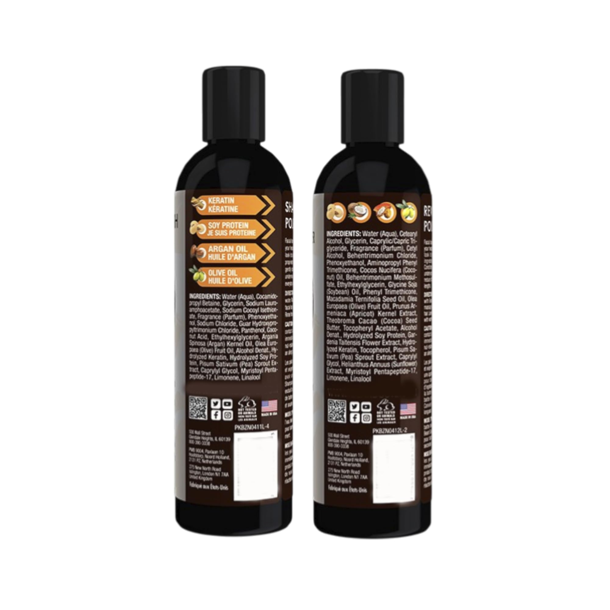 Beard Wash & Conditioner Set, 8 oz Each - Cleanses, Softens & Refreshes All Beard Types