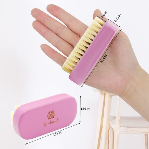 Nail Brush For Cleaning Fingernails - ZP Natural 2 Pack Wooden Cleaning Nail Scrub Brush, Versatile Fingernail Brush - Natural Materials Do Not Hurt The Hands Can Be Naturally Degradable