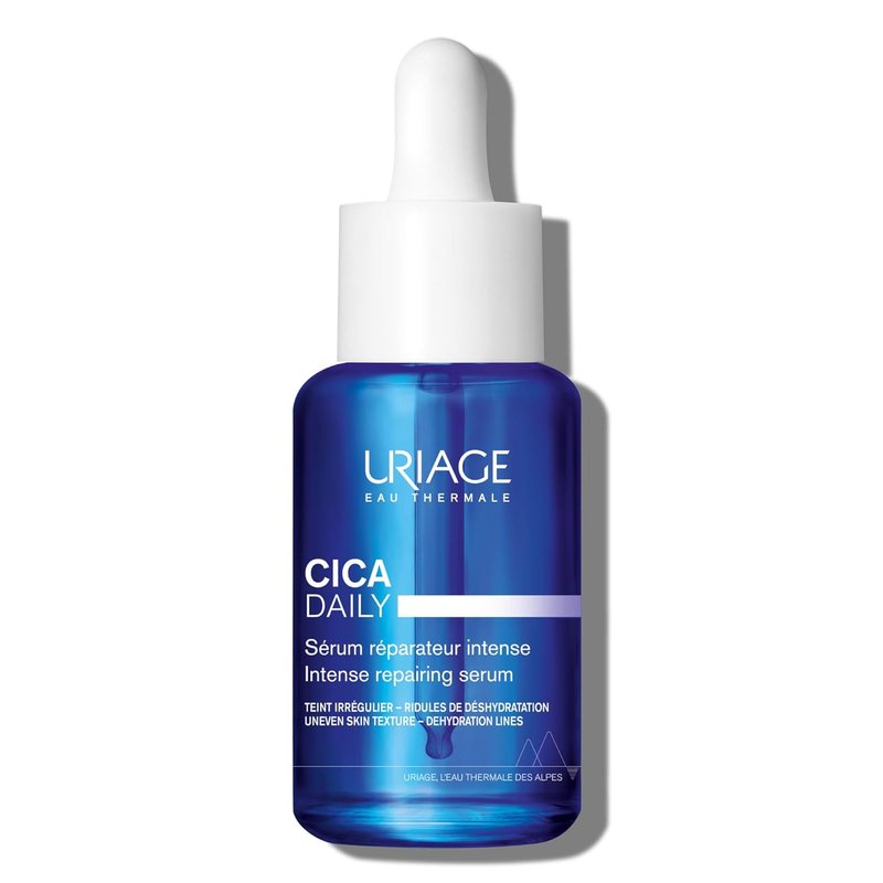 Uriage Cica-Daily Intense Repairing Serum - Boost Skin Repair with Prebiotic, Hyaluronic Acid & Centella | Paraben-Free, Fragrance-Free
