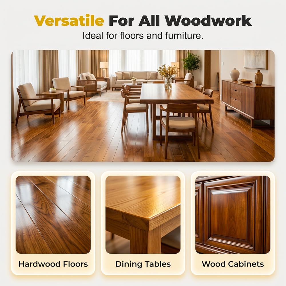 Scratch Erase Beeswax Floor Spray, 2026 New 350ml-Beeswax Wood Polish Spray, Cleans, Restores Shine, Scratches, Suitable for Floors, Wooden Sofas, and Furniture (2PCS)