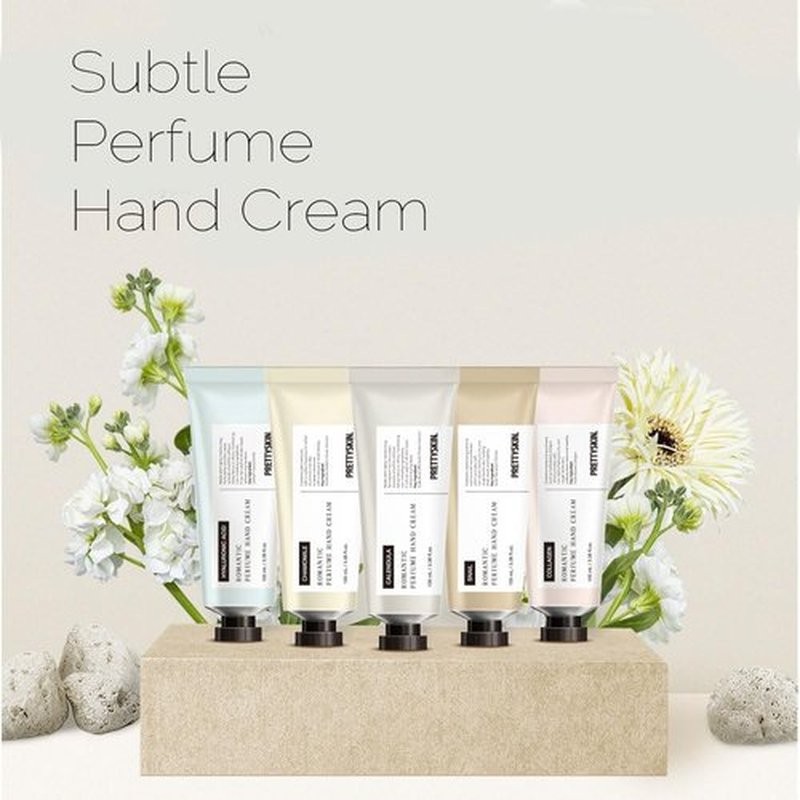 PRETTYSKIN Romantic Perfume Hand Cream for Dry Hands – Lightweight, Non-Sticky Formula, Quick-Absorbing Moisture, Soft Finish with Subtle Scent – 3.38 fl.oz (Chamomile)