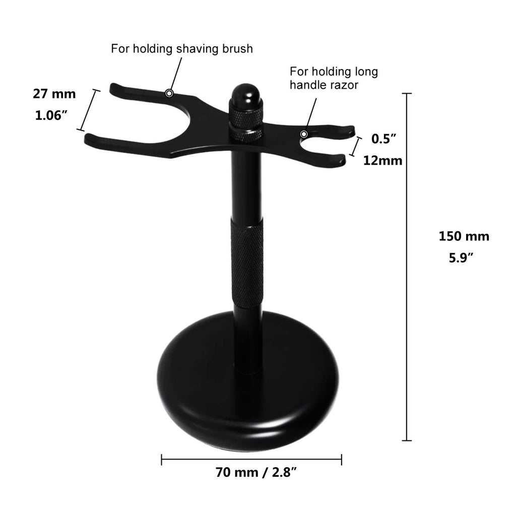Makidar Premium Razor and Shaving Brush Stand Safety Razor Double-Sided Holder