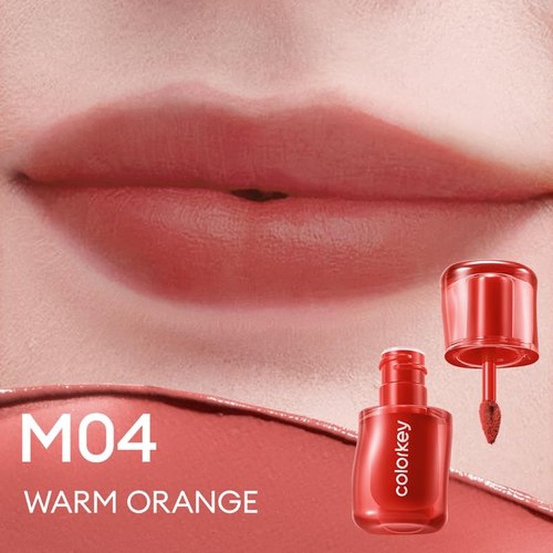 COLORKEY Milk Fog Lip Mud, Hydrating & Long-Lasting Lip Mud with Soft Matte Finish, Non-Sticky, Moisturizing, Smudge-Proof, Suitable for All Skin Tones, Enriched with Natural Ingredients (M04)