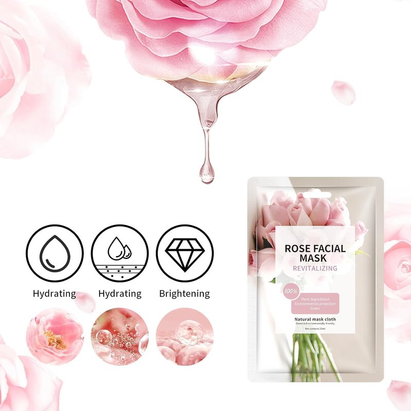 GUOYAOLIFU Facial Masks Skincare for Women,Moisturize Face Mask Sheet for Girl,Hydrating Face Mask for All Skin Types,Dry Skin & Sensitive Skin (10-Packs)