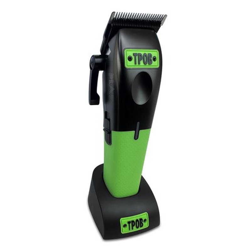 TPOB Play Barber Hair Clippers for Men 7500 RPM with Rubber Grips (Black/Green/Pink)
