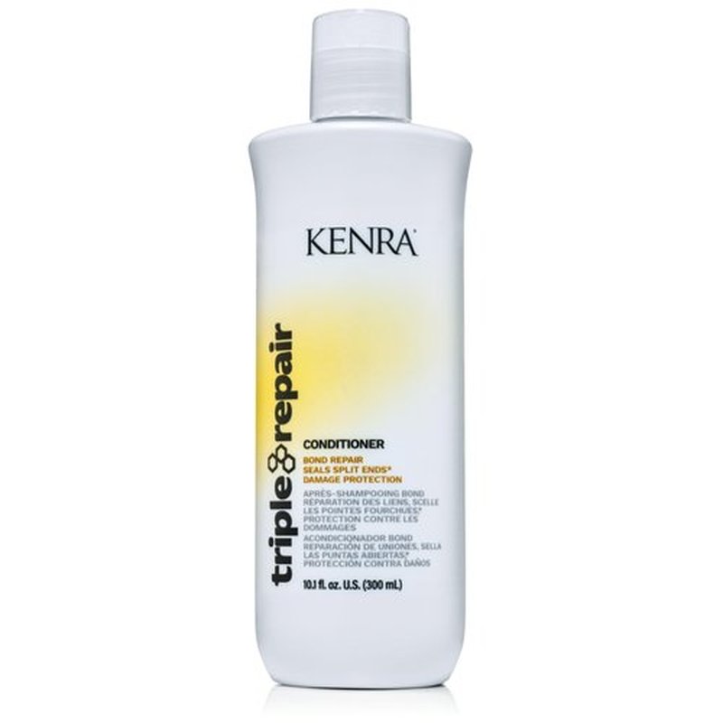 Kenra Professional Triple Repair Conditioner | Targets & Repairs Weak or Broken Bonds | Split Ends | Damaged Hair | Bond Builder | Sulfate-Free | 10.1 fl. oz.