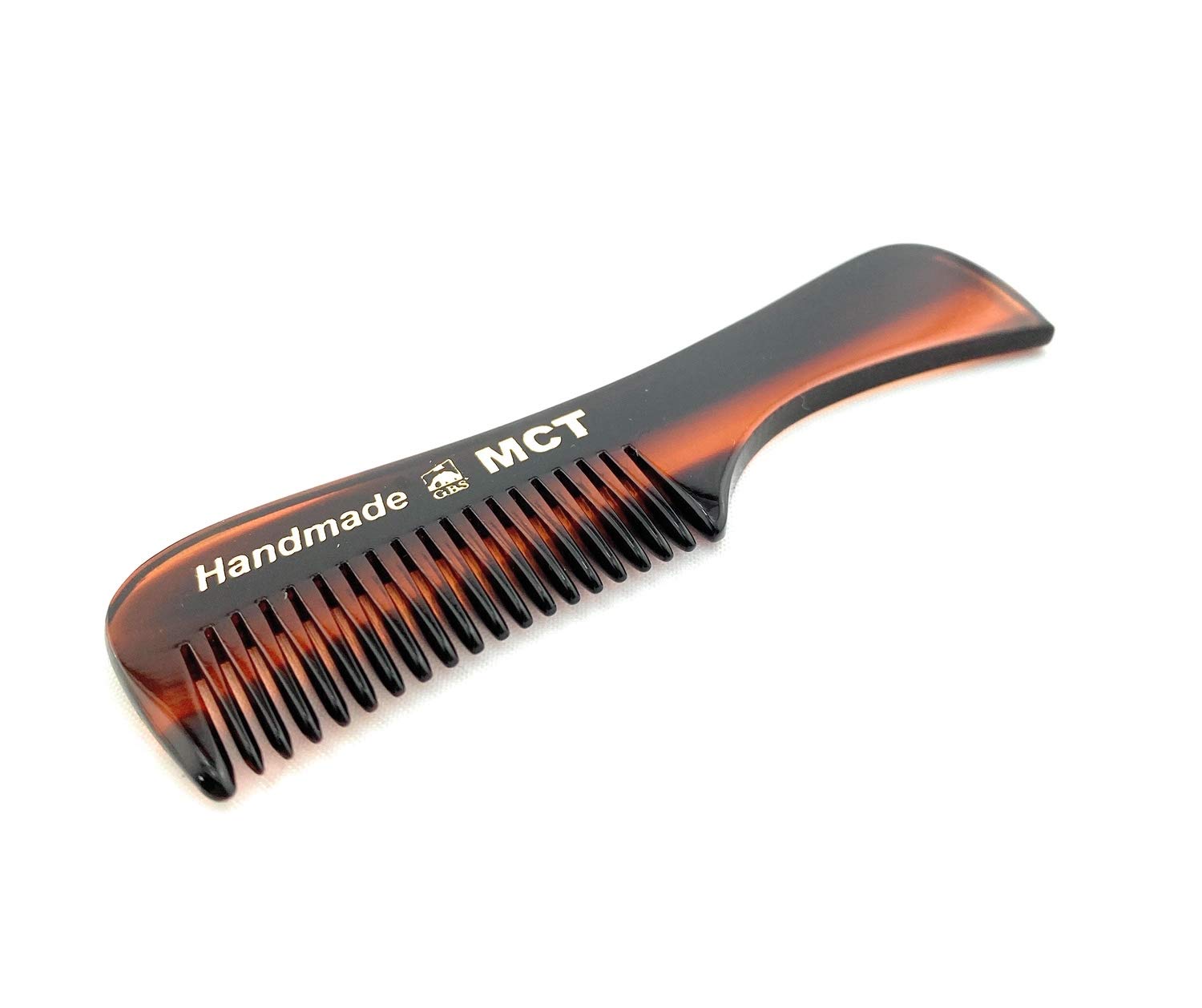 G.B.S Handmade Sawcut Men's Beard Mustache Comb, Unbreakable Fine-toothed Beard and Moustache Combs Pocket Size