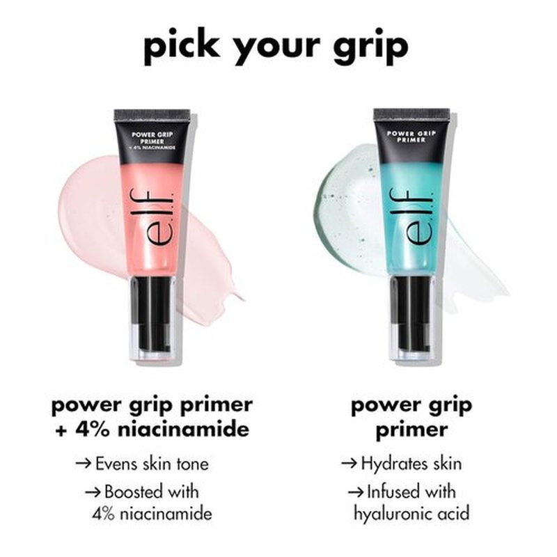 e.l.f. Power Grip Primer Mini - Gel-Based Hydrating Face Primer for Smooth Skin & Makeup Grip