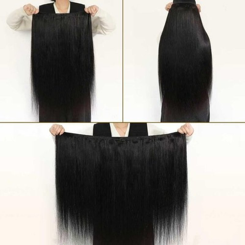 16A Raw Straight Bundles Human Hair 1 Bundle,30 Inch,Triple Lifespan,Burmese Virgin Remy Hair Extensions,No Tangle Shedding