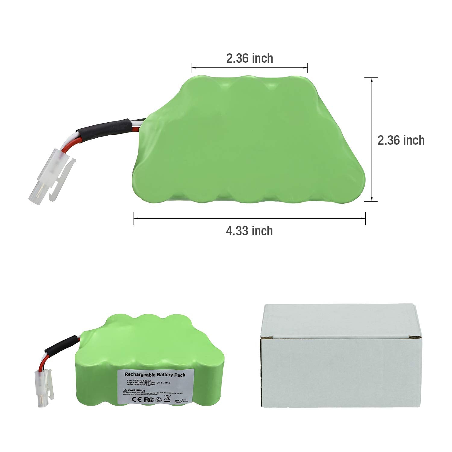 Dutyone 14.4V 3500mAh Replacement for Shark Vacuum Battery, Compatible with Shark Battery XBT1106 SV1106 SV1112 Freestyle Navigator Cordless Stick Vacuum XB1100 SV1100 SV1107 Ni-MH