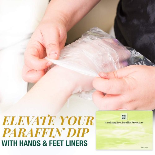 Clean + Easy Paraffin Wax Bags for Hands and Feet Protectors – Paraffin Liners for Hand and Feet Mitt Inserts, 100 Count