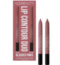 Huda Beauty Lip Contour Duo - Blushed Pinks with 2 Mini Pencils in Muted Pink & Pinky Brown