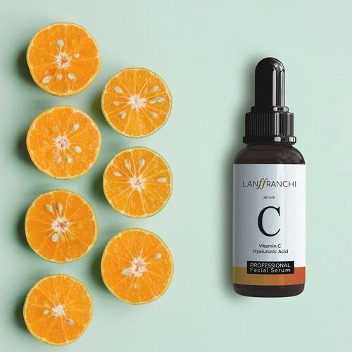 Regine Switzerland Vitamin C Face Serum - Brightening & Anti-Aging with Hyaluronic Acid | Hydrating, Fragrance-Free for All Skin Types (1 oz)