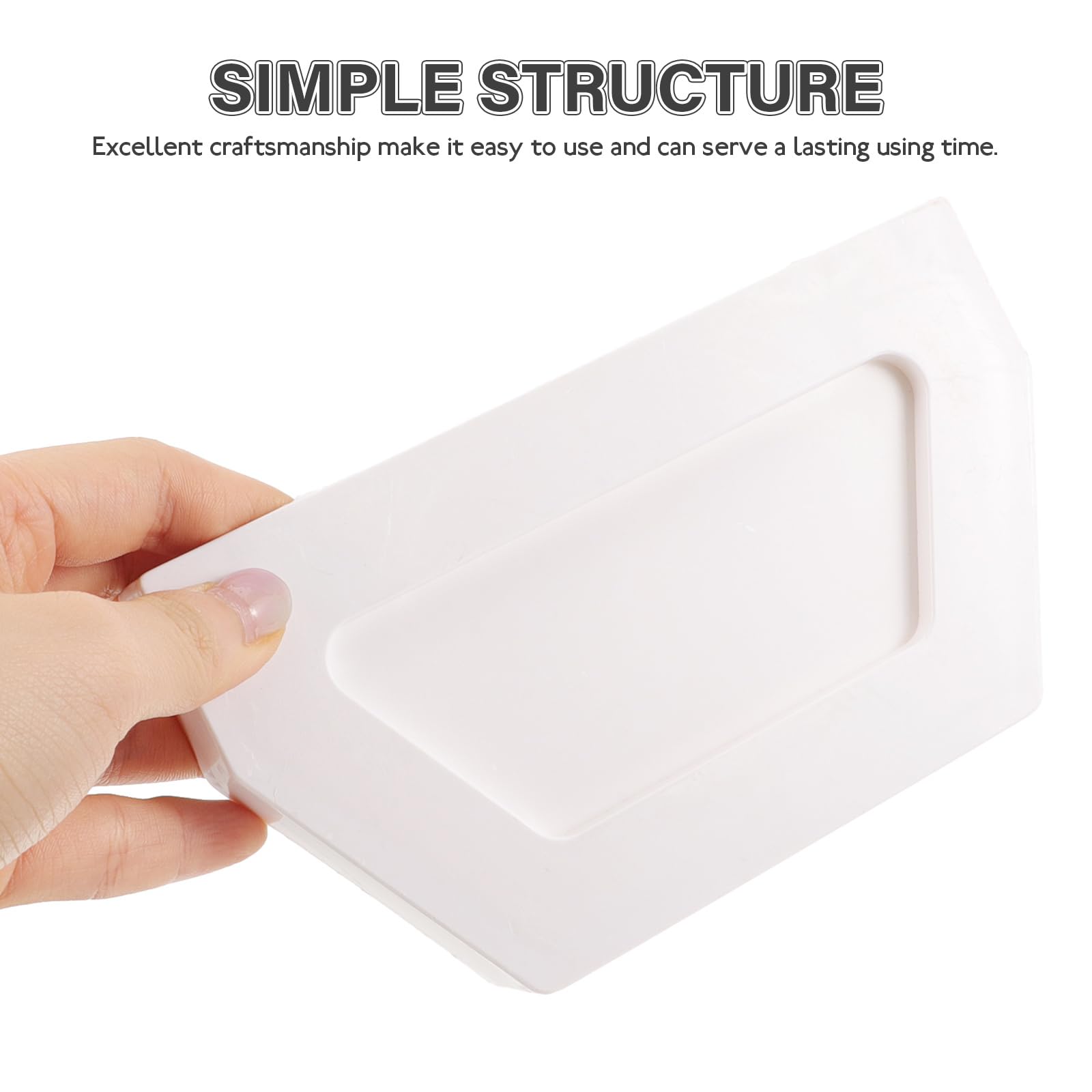 Uonlytech 2pcs end Cap Water Seal Plastic Gutter downspout end caps White Component Drain Connector Downspouts Gutter end caps Square Plastic Gutter downspout end Seal