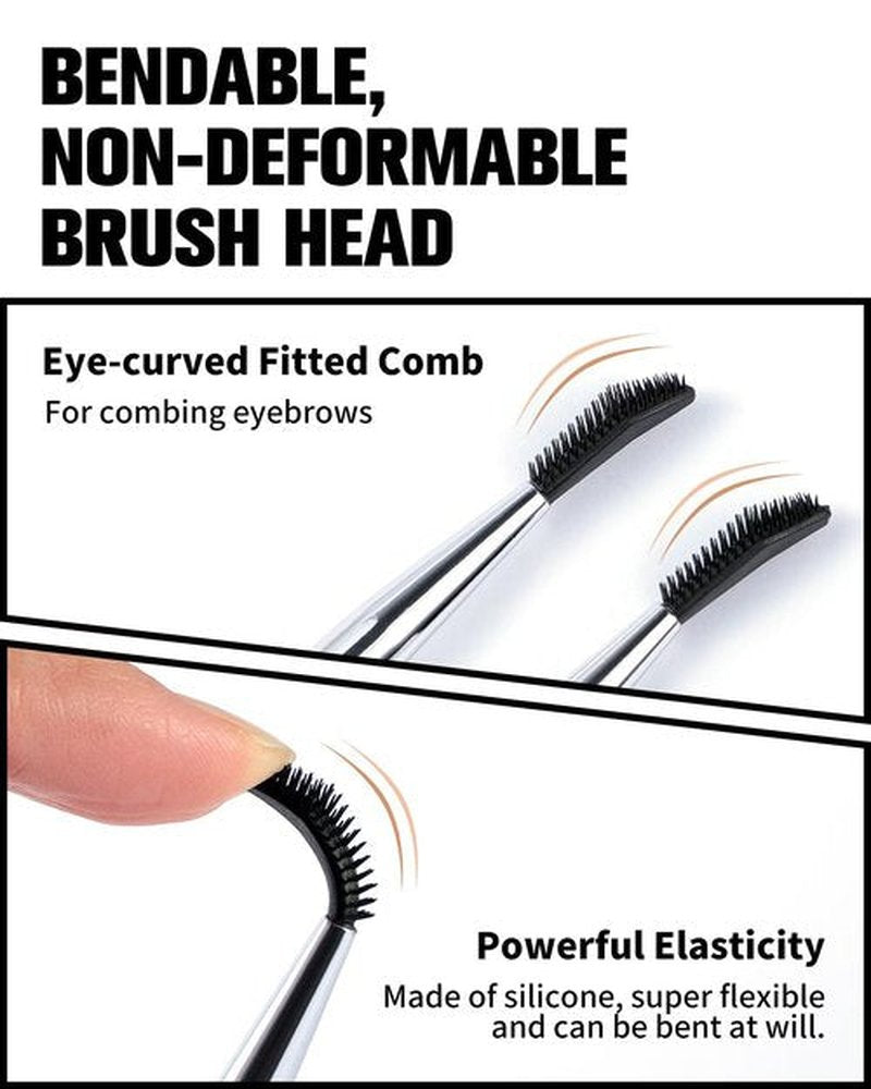 EIGSHOW Dual-Ended Eyebrow Brush & Comb - Precision Eye Makeup Tool for Lining & Sculpting