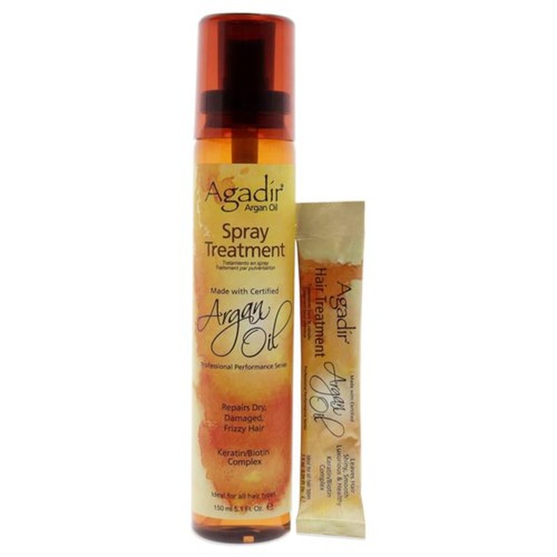 AGADIR Argan Oil Spray Treatment - Nourishing Hair Care, 5.1 Fl Oz | Hydrating & Frizz Control
