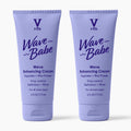 V&Co. Beauty Wave Babe Wave Enhancing Cream (2 Pack) – Wave Cream for Wavy Hair, Anti Frizz & Hydrating Hair Care with Peptides & Rice Protein, Defines Waves & Adds Lasting Softness – 6 oz